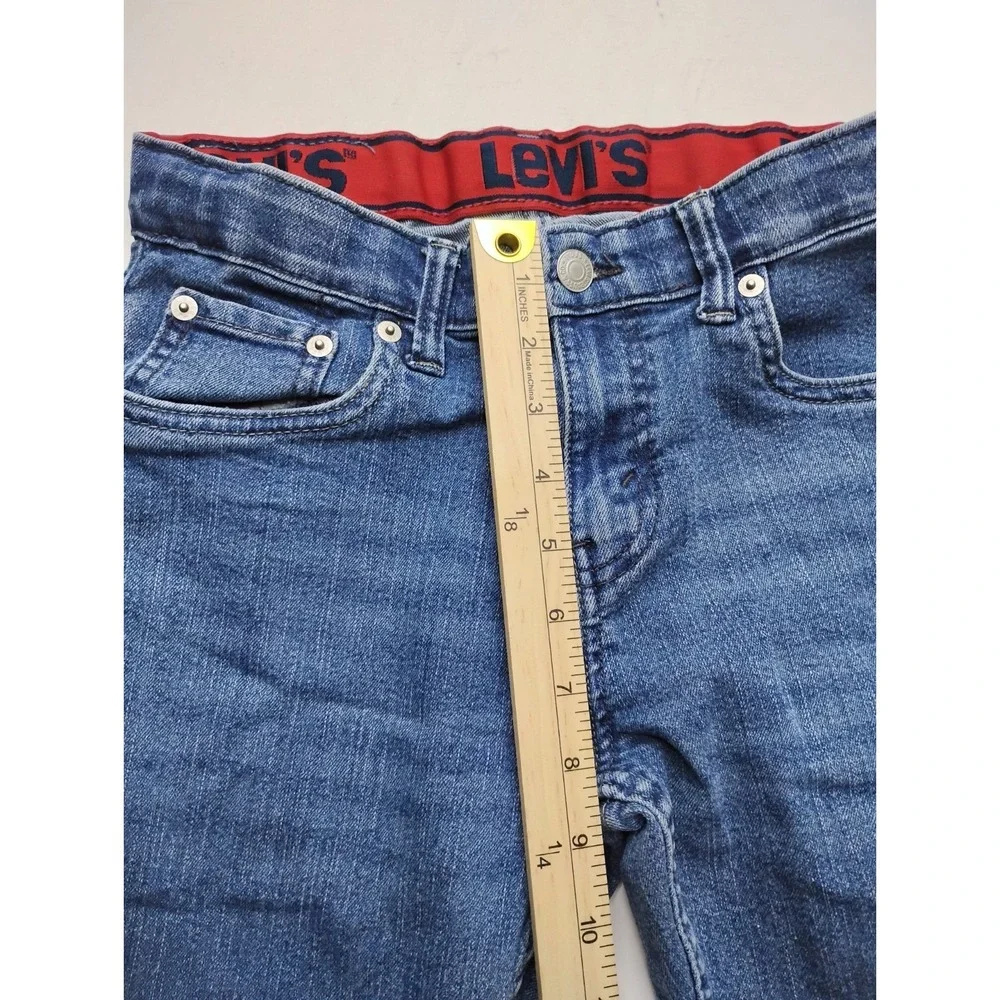 Levi's 511 Jeans Youth Boys Size 14 Reg Blue Denim Adjustable Waist W27xL29
